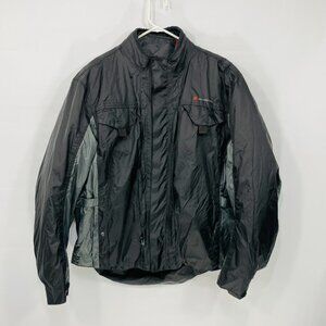 Olympia Moto Sports Men’s Sz M  Motorcycle Jacket with‎  Zip Out Lining Black